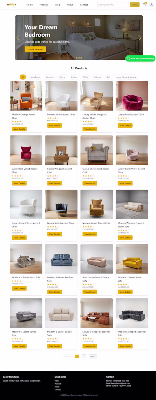 Bringing a furniture showroom experience
