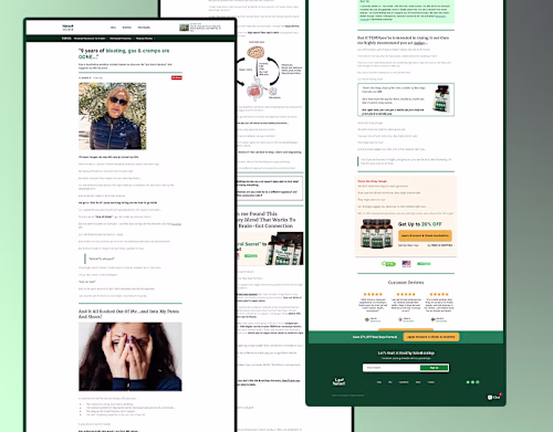 Advertorial Page Developed On Replo