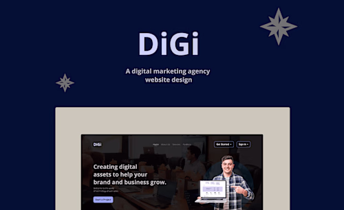 Digital Agency Website Landing Page
