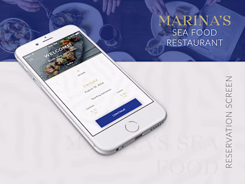 Sea Food Restaurant UI Design