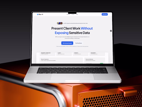 Blur It Website Redesign
