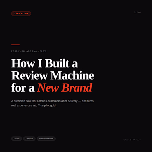 Automated Post-Purchase Review Flow: Klaviyo + Trustpilot