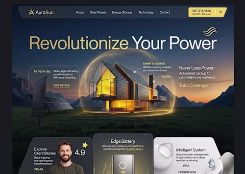 AuraSun Modern Sustainable Tech &