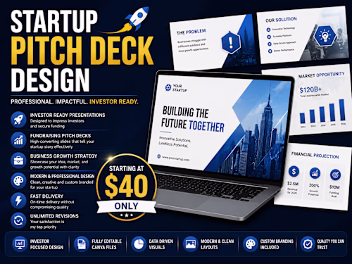 Professional pitch deck design