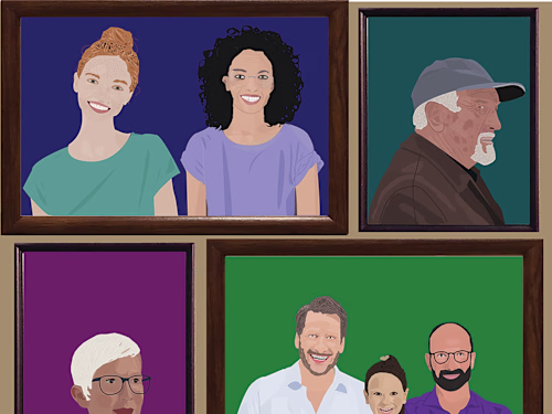 Illustration "Family Is Everything" College Project 