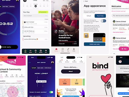 Recent App UI Projects