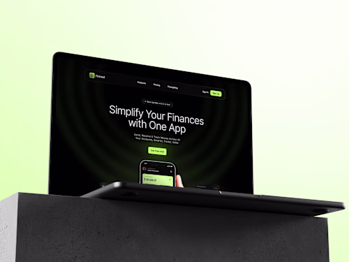 Fintech SaaS Landing Page Design