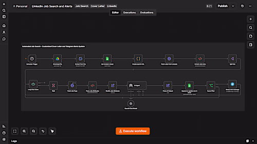 AI-Powered LinkedIn Job Search Automation with n8n
