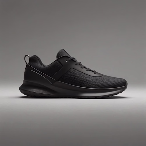 Ultra Sleek Black Performance Trainer 3D Model
