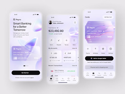 Finance App UIUX Design