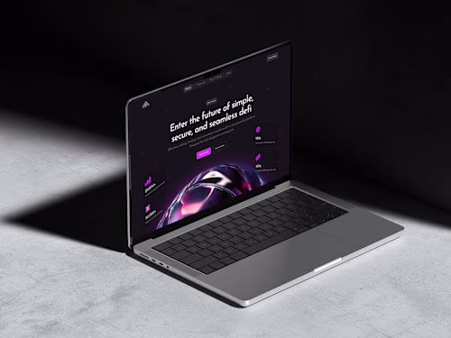 GO - Crypto Trading Wallet App Landing Page