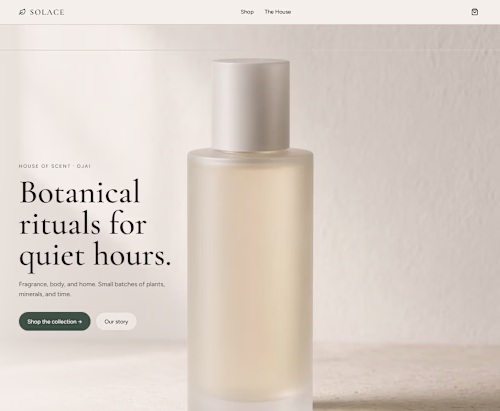 Solace is a botanical house