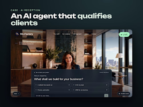 A website where clients talk