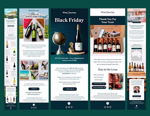 Wine Journey: Email Newsletter Designs
I