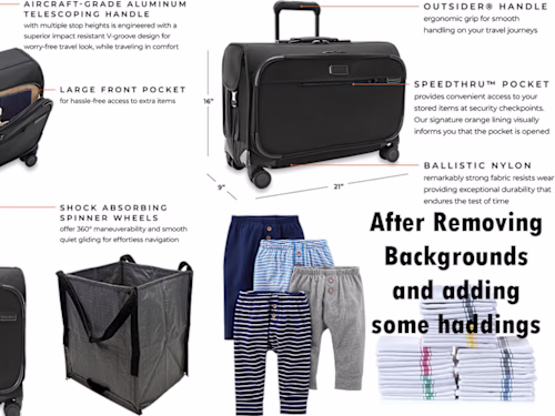 I will professionally remove backgrounds from your products.