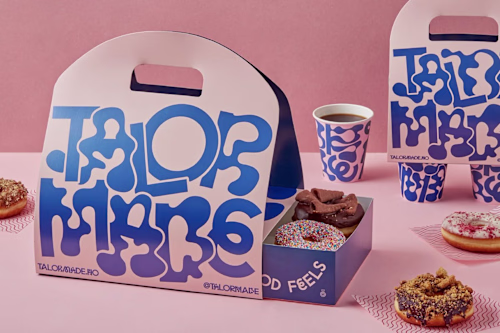 Modern Donut Packaging Branding Design
