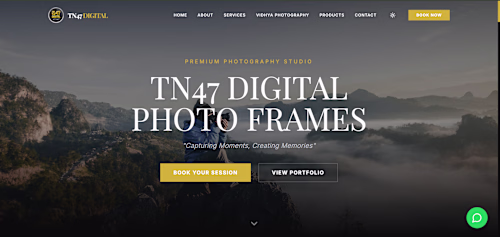 TN47 Digital Frames Studio Website Development