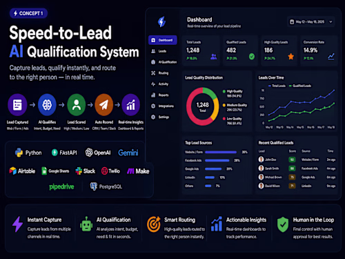 Speed-to-Lead AI Qualification System
A CRM
