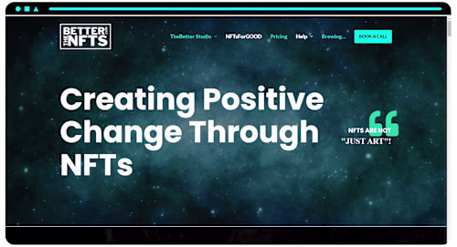 TheBetterNFTs Agency WordPress Website