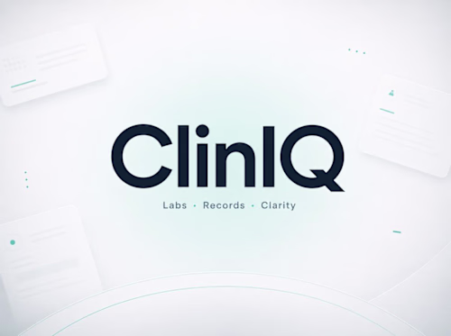 ClinIQ - trust-led health marketing landing page