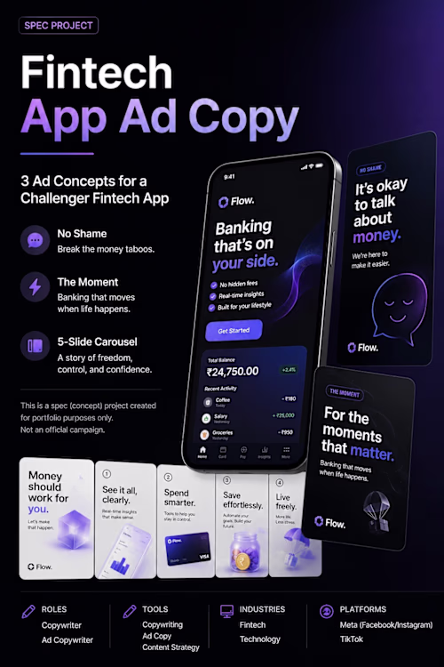 Fintech App Ad Copy — Spec Project