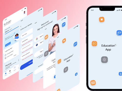E-learning App Design concept