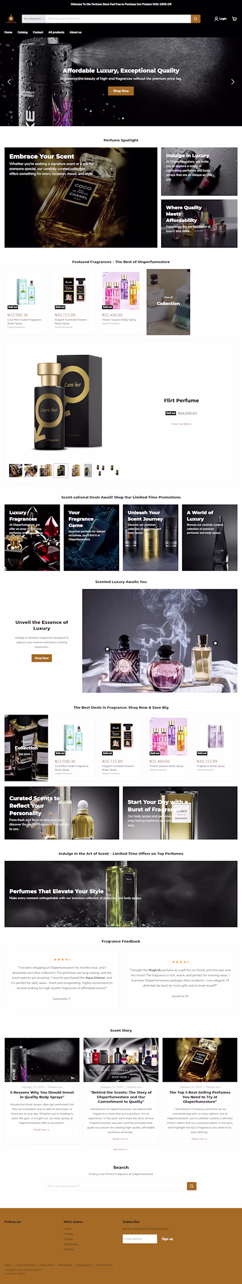 A fragrance deserves an experience