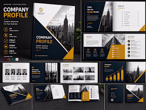 Modern Company Profile Design Template
Present