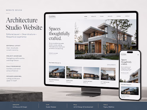 Forma Architecture Studio Website