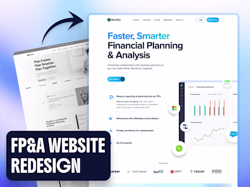 Stratify - FP&A Website Redesign for Enhanced User Experience