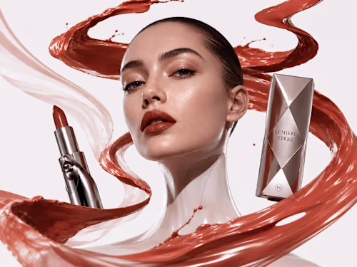 A bold, high-contrast beauty and