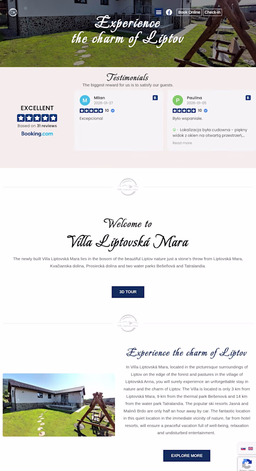 A WordPress Accommodation Booking website