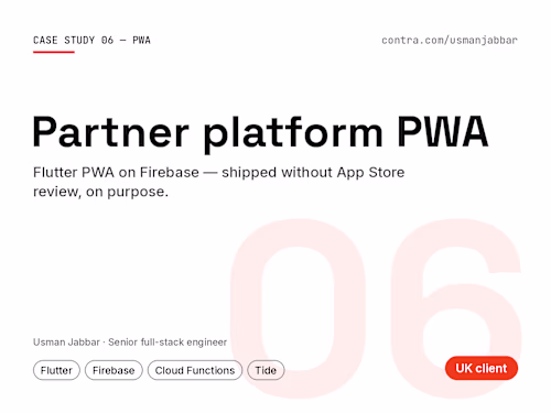 Partner Platform PWA: Bypassing App Store Limits