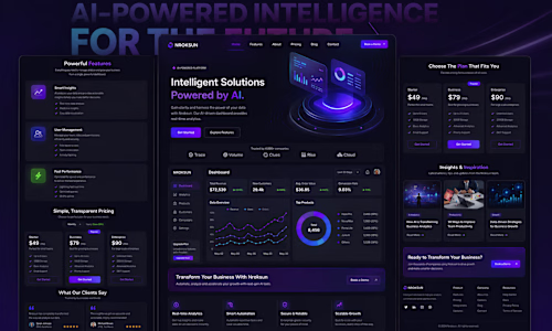 saas landing page