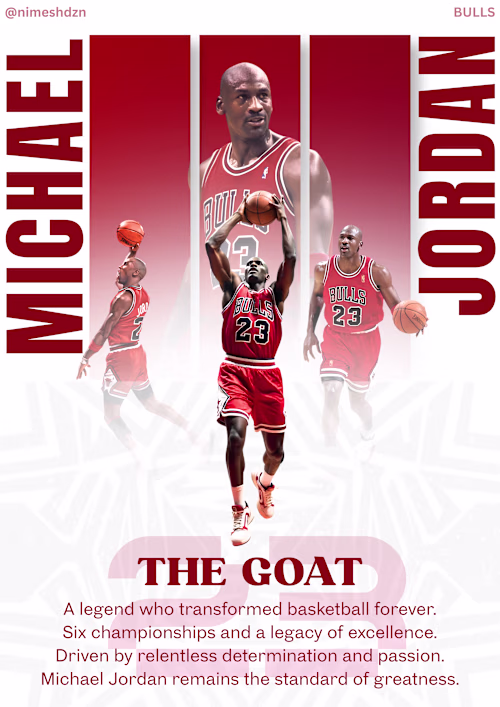 Designed a sports tribute poster