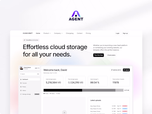 AI agent integration showcase // Agent.so x Framer