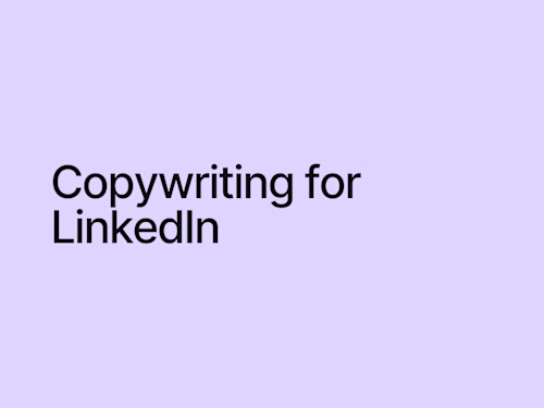 Copywriting for LinkedIn