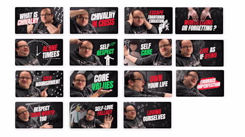 15 thumbnails for self-improvement youtuber