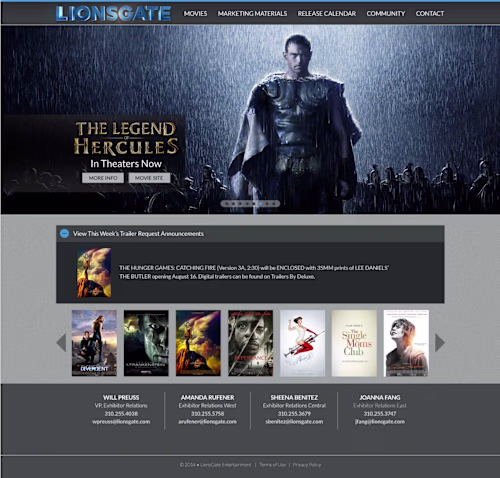 Lions Gate B2B Marketing Portal Development