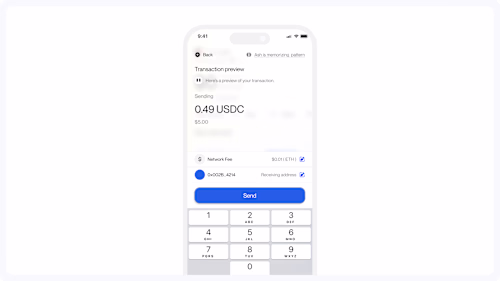 Preview transaction before sending