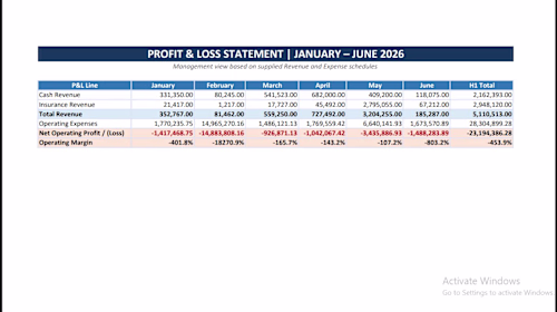 Financial Reporting & P&L Analysis