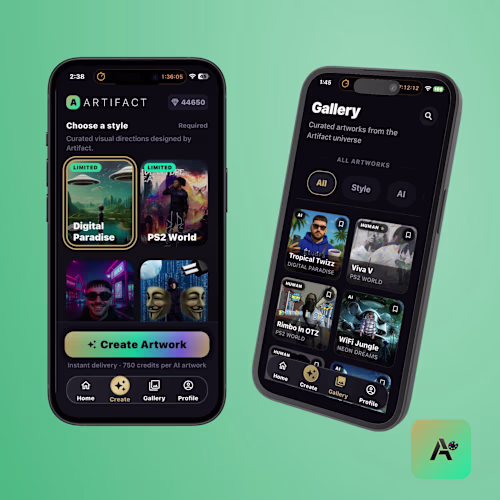 Artifact App - Mockups