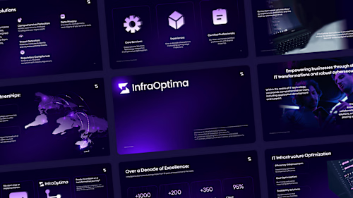 InfraOptima Business Presentation Design