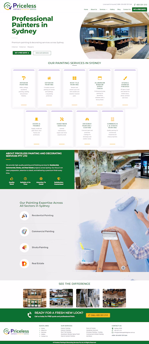 Title
Service-Based Business Website (WordPress +