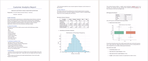 This customer analytics project focuses