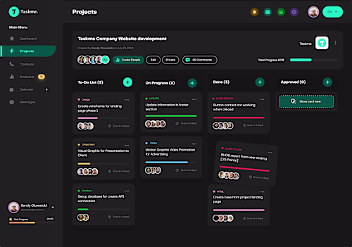 Saas Dashboard Design Exploration