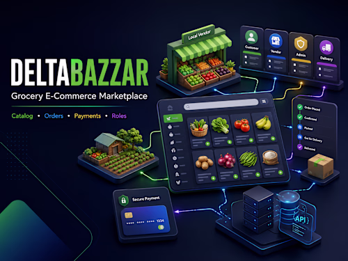 DeltaBazzar Grocery E-Commerce Marketplace :
DeltaBazzar