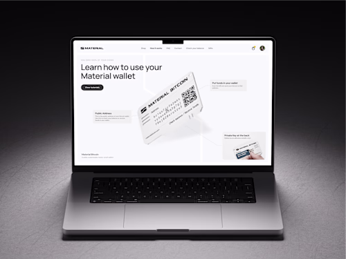 Material - Indestructible cold crypto wallets