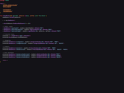 Custom Golang REST API