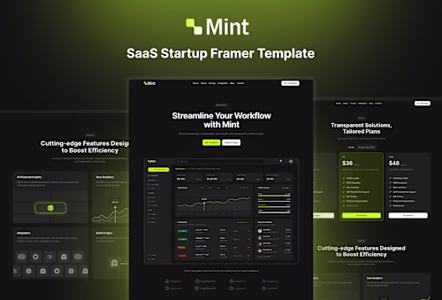 Mint - Web Design & Framer Development